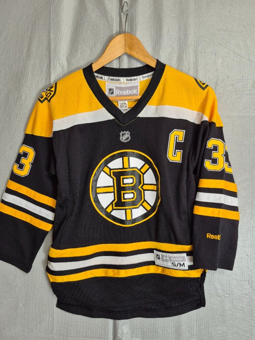 Boston Bruins Zdeno Chara Hockey Jersey Youth Small Reebok NHL EUC